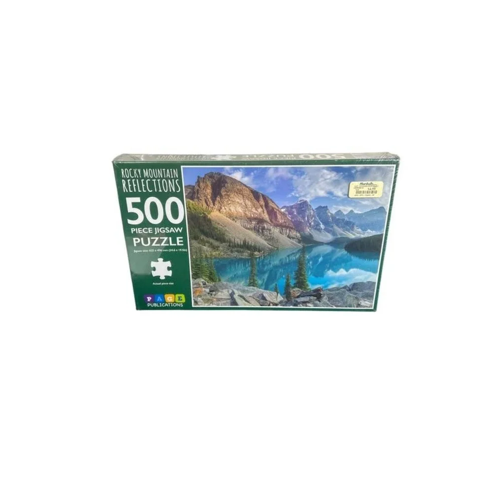 Rocky Mountain Reflections NIB 500 Piece Jigsaw Puzzle‎ Scenic View Family Fun